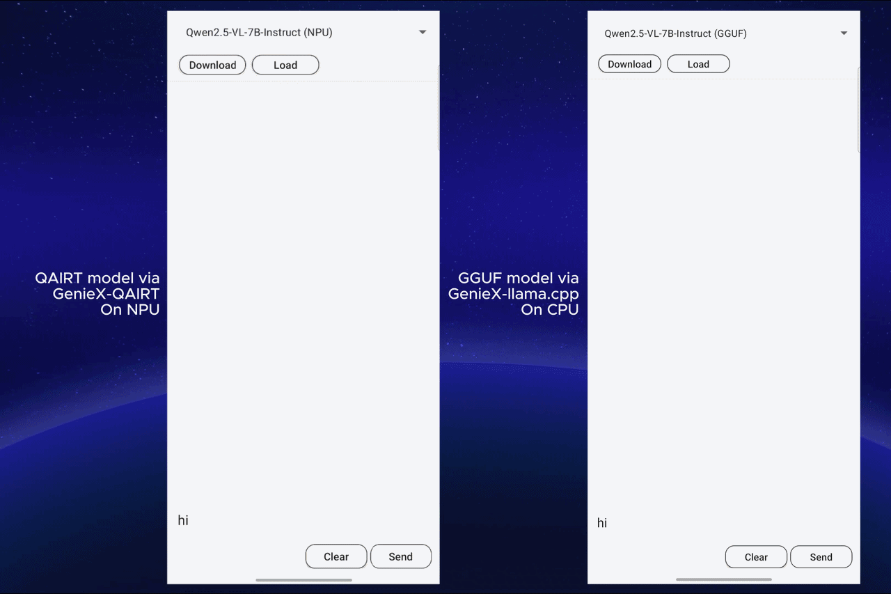 Running VLM on Android using GenieX